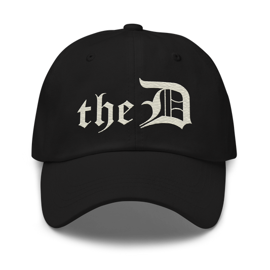 Detroit 'The D' Dad Hat | Ivory White