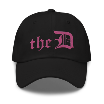 Detroit 'The D' Dad Hat | Apple Blossom Pink