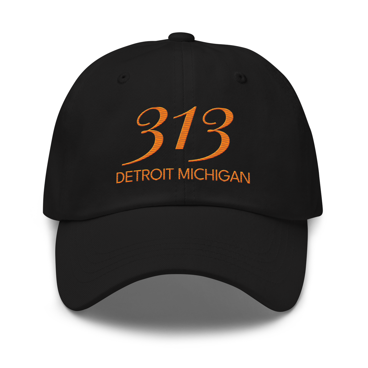 '313 Detroit Michigan' Dad Hat | Orange