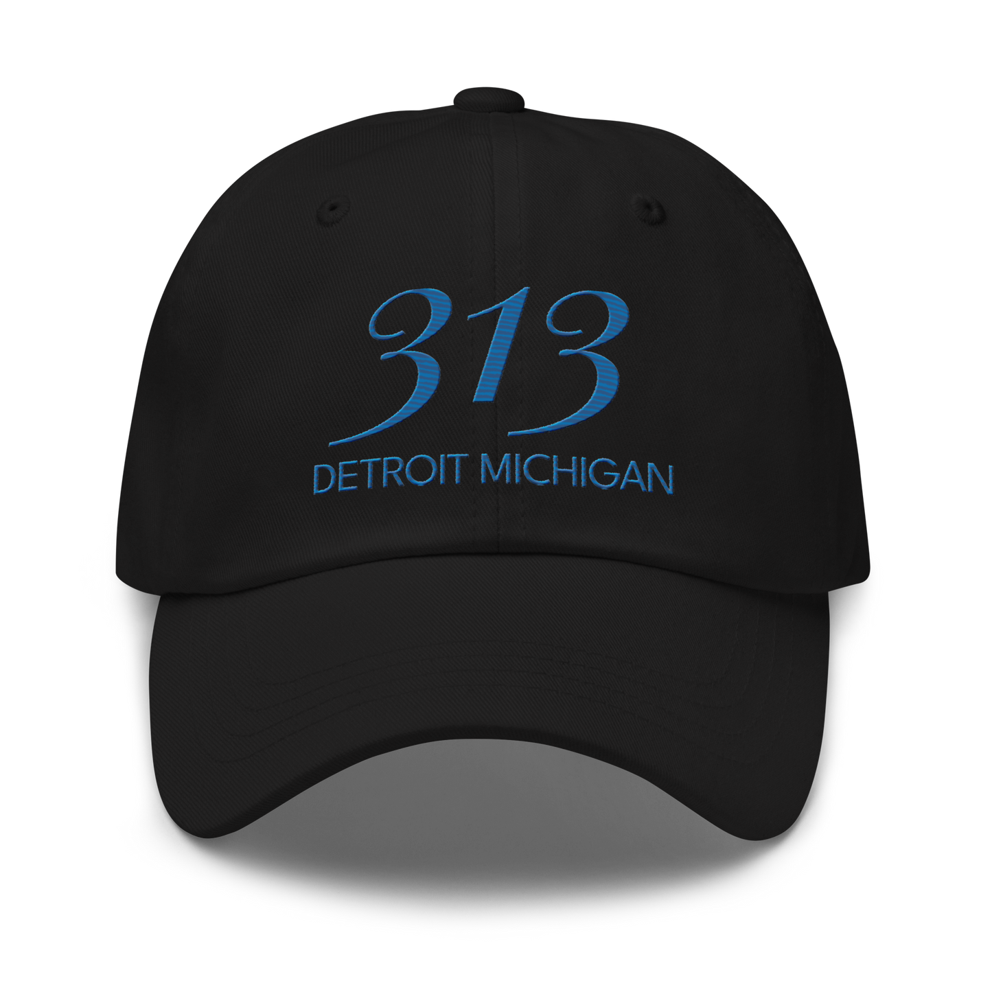 '313 Detroit Michigan' Dad Hat | Azure