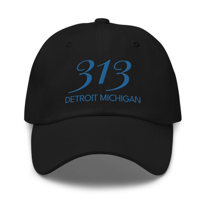 '313 Detroit Michigan' Dad Hat | Azure