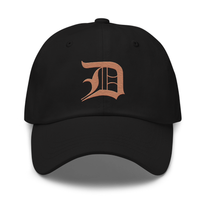 Detroit 'Old English D' Dad Hat (Copper Color)