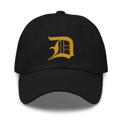 Detroit 'Old English D' Dad Hat (Gold)