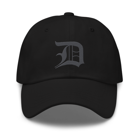 Detroit 'Old English D' Dad Hat (Iron Ore Grey)