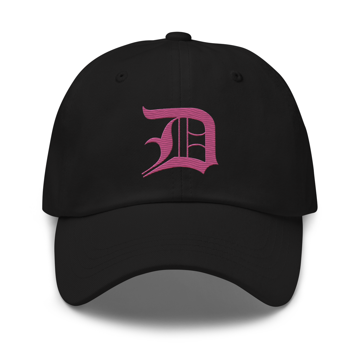 Detroit 'Old English D' Dad Hat (Apple Blossom Pink)