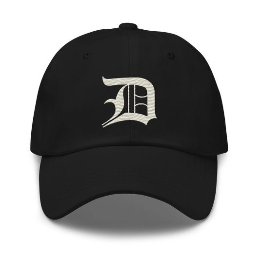 Detroit 'Old English D' Dad Hat (Ivory White)