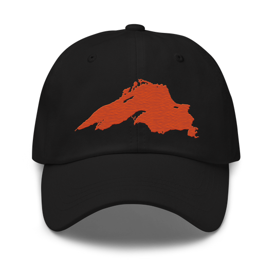 Lake Superior Dad Hat | Maple Leaf Orange