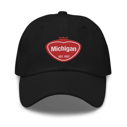 'Michigan EST 1837' Dad Hat (Local Pop Parody)