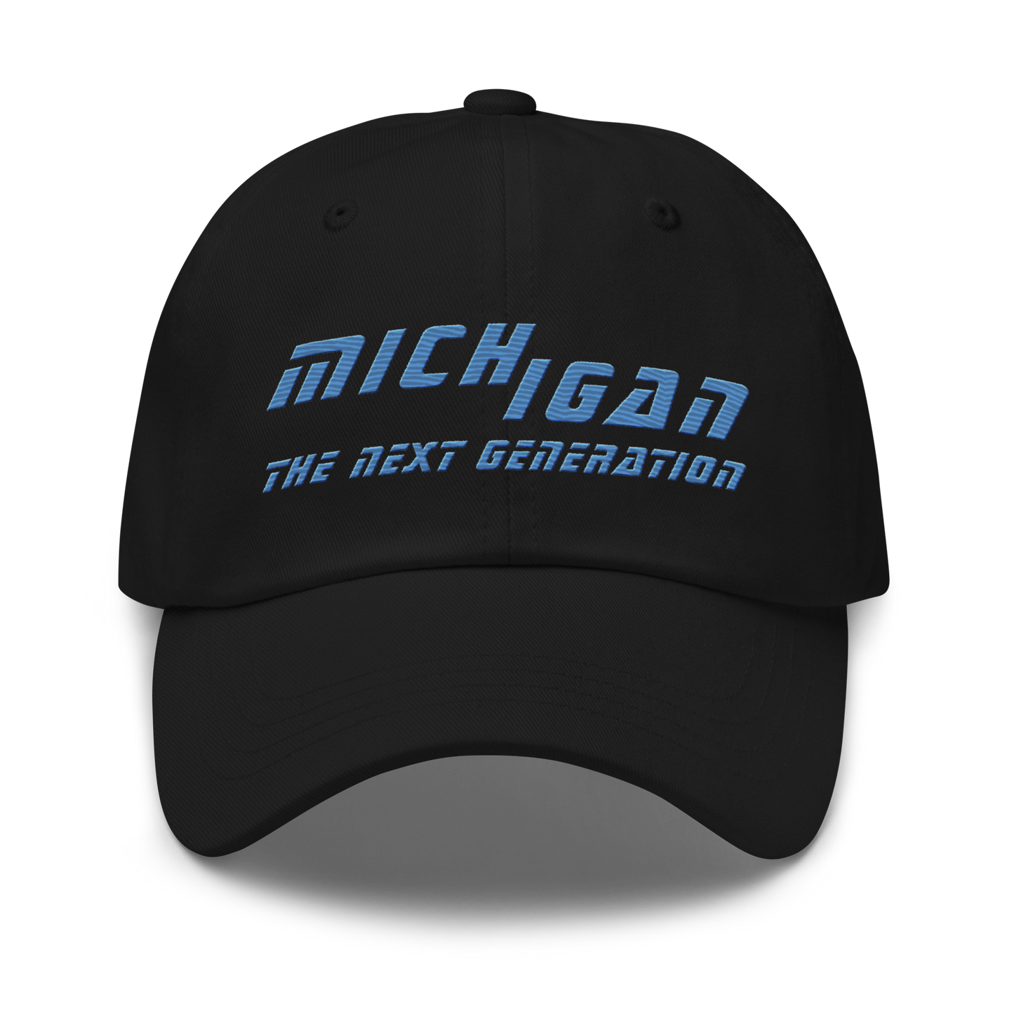 'Michigan the Next Generation' Dad Hat (80s Sci-Fi Parody)