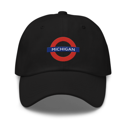 'Michigan' Dad Hat (London Tube Parody)