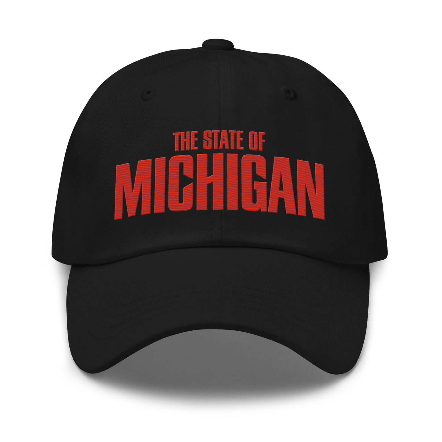 'The State of Michigan' Dad Hat (Flying Superhero Parody)