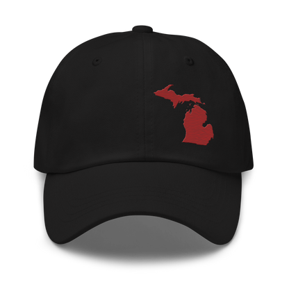 Michigan Dad Hat | Thimbleberry Red Outline