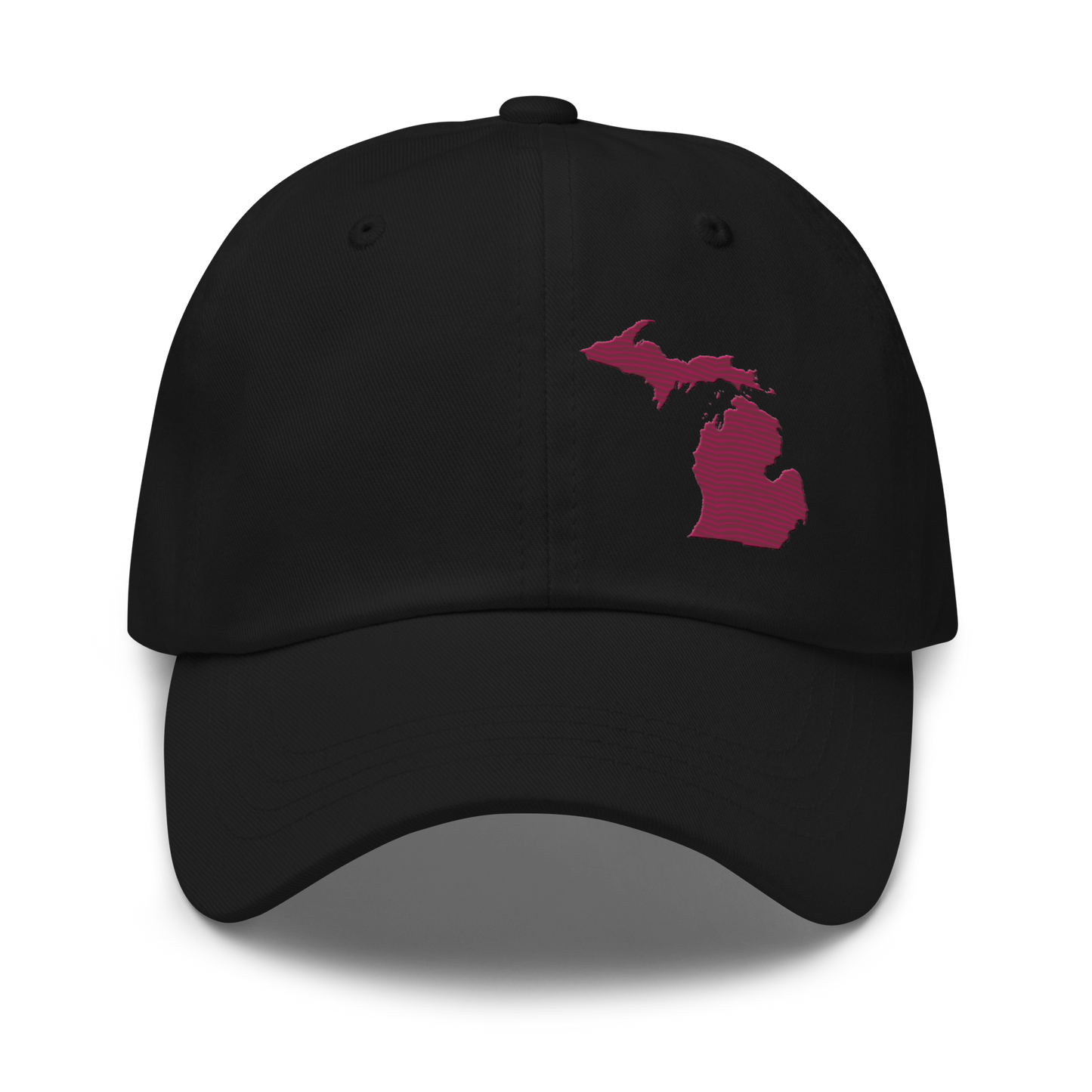 Michigan Dad Hat | Ruby Red Outline