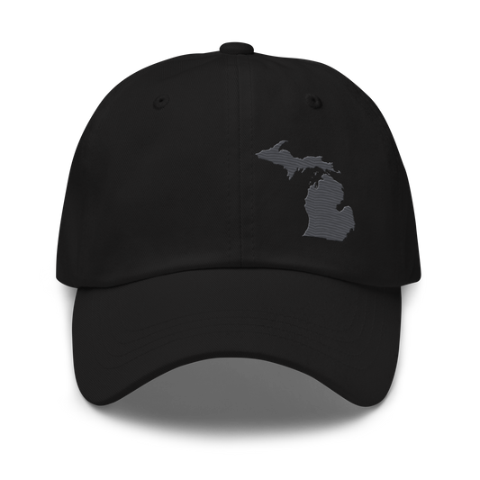 Michigan Dad Hat | Iron Ore Grey Outline