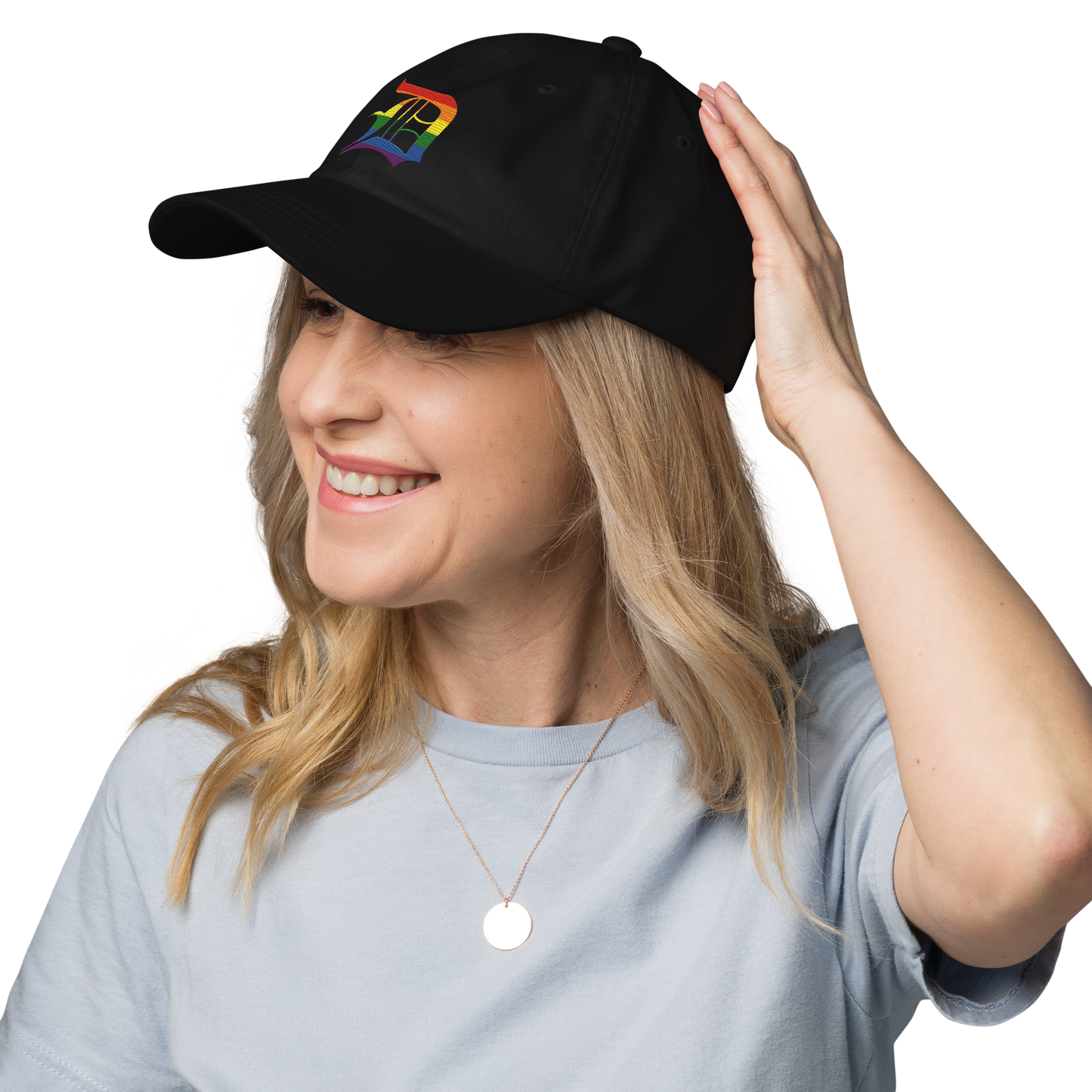 Detroit 'Old English D' Dad Hat (Rainbow Pride Edition)