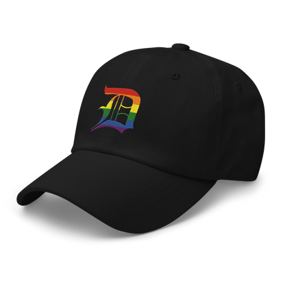 Detroit 'Old English D' Dad Hat (Rainbow Pride Edition)