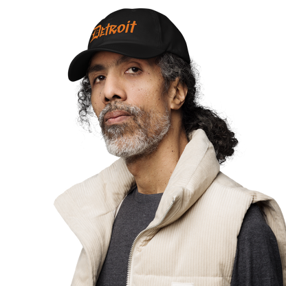 'Detroit' Dad Hat (OED Tag Font) | Orange