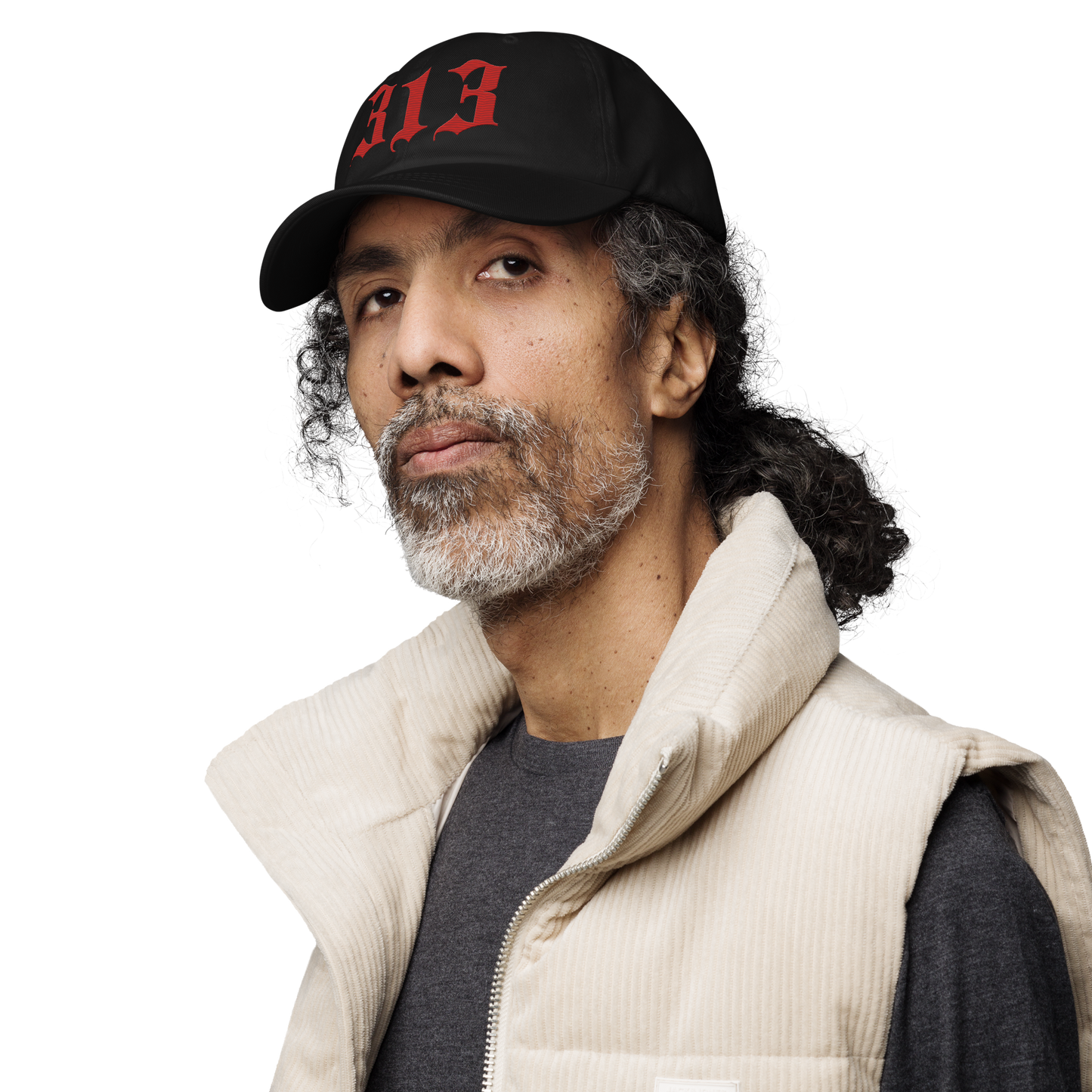 Detroit '313' Dad Hat (Old English Font) | Aliform Red