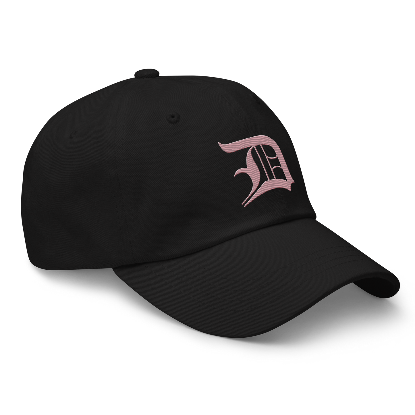 Detroit 'Old English D' Dad Hat (Cherry Blossom Pink)