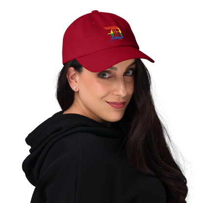 Detroit 'Old English D' Dad Hat (Rainbow Pride Edition)