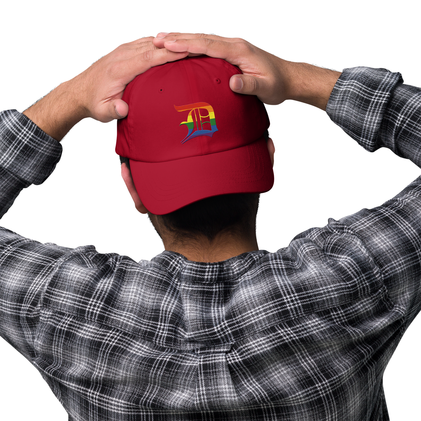 Detroit 'Old English D' Dad Hat (Rainbow Pride Edition)