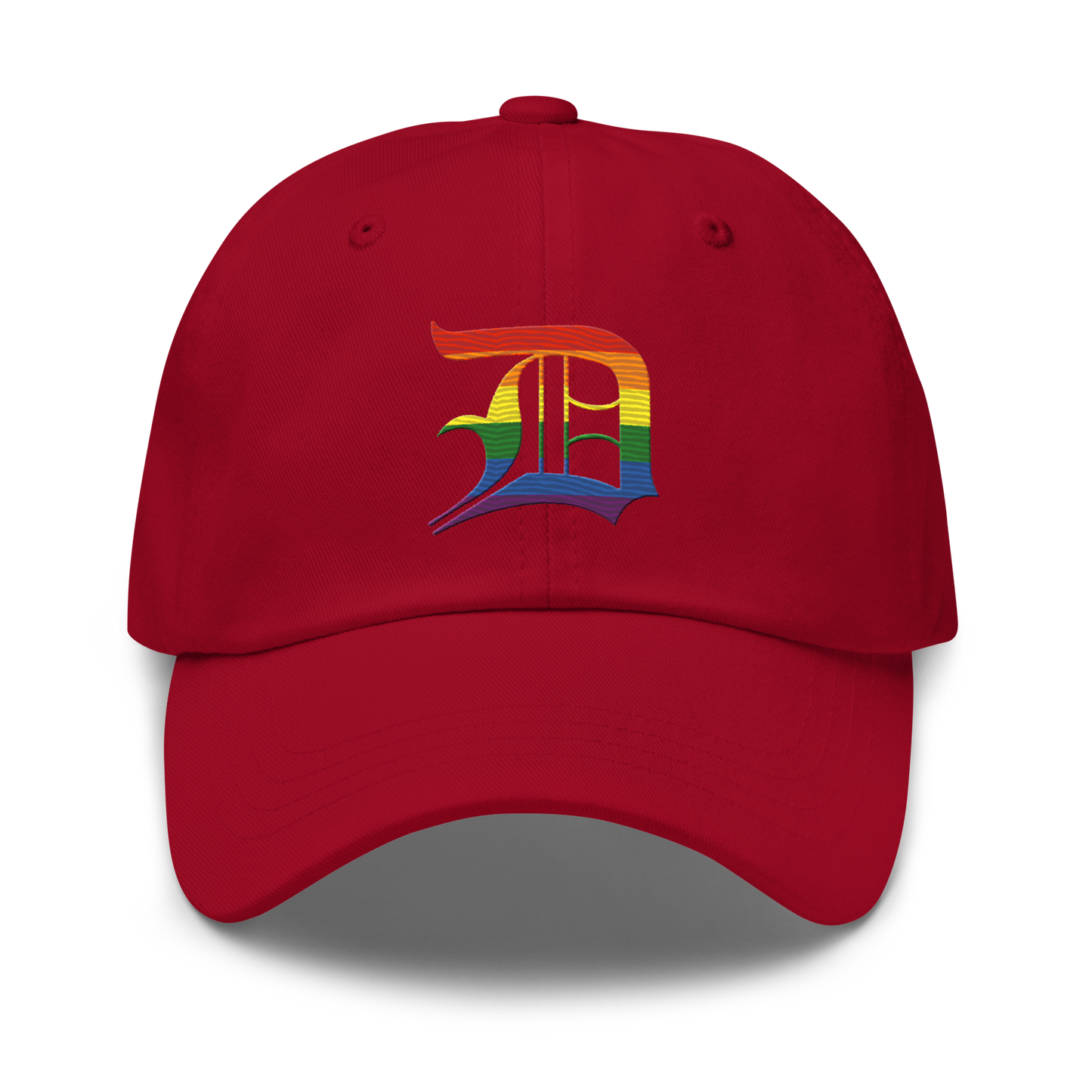 Detroit 'Old English D' Dad Hat (Rainbow Pride Edition)