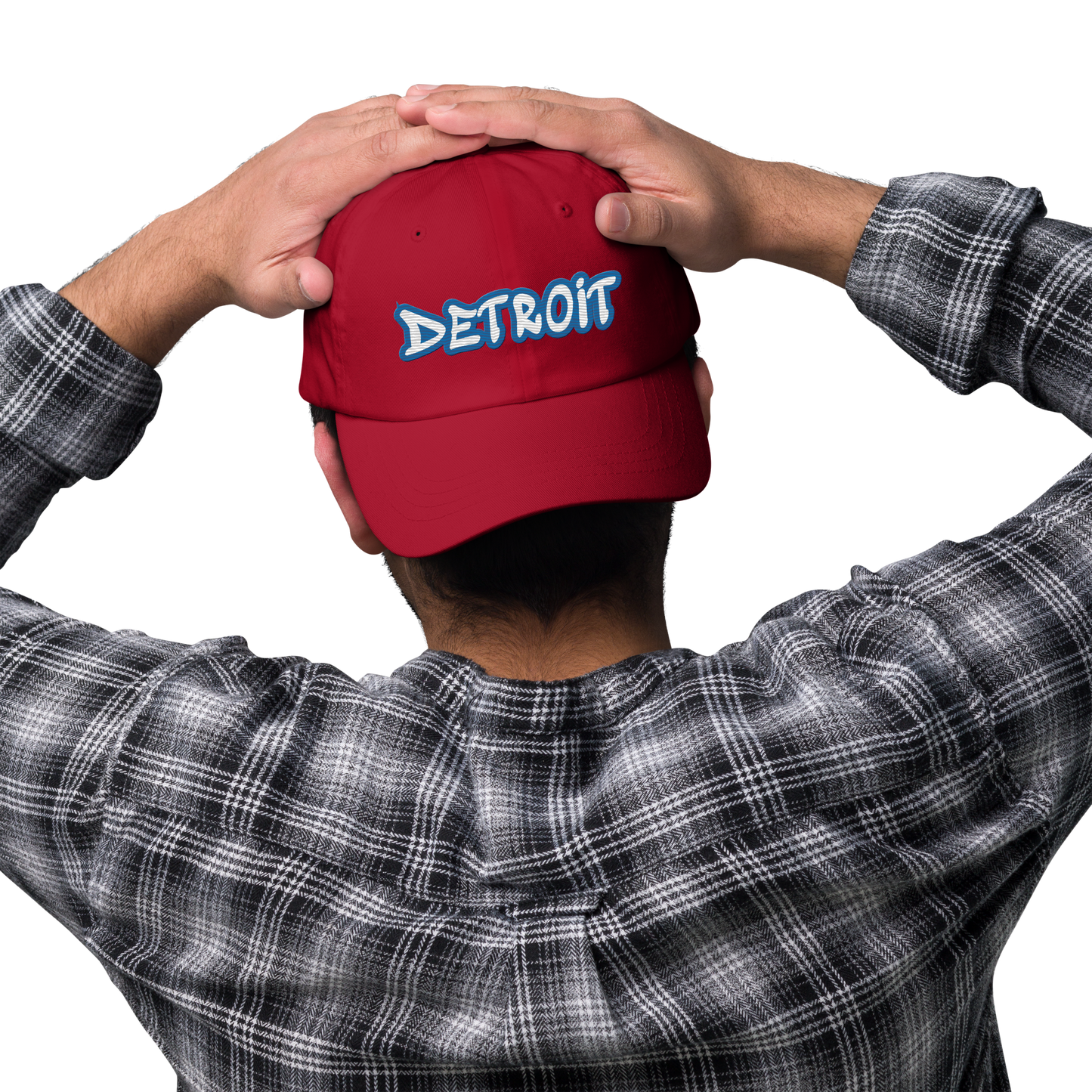 'Detroit' Dad Hat (Azure Tag Font)