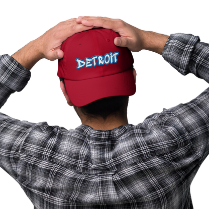 'Detroit' Dad Hat (Azure Tag Font)