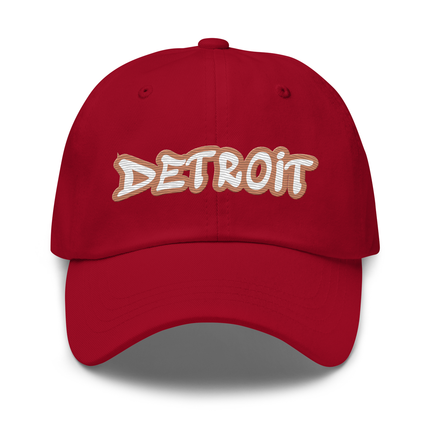 'Detroit' Dad Hat (Copper Tag Font)