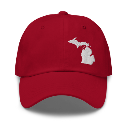 Michigan Dad Hat (White MI Outline)