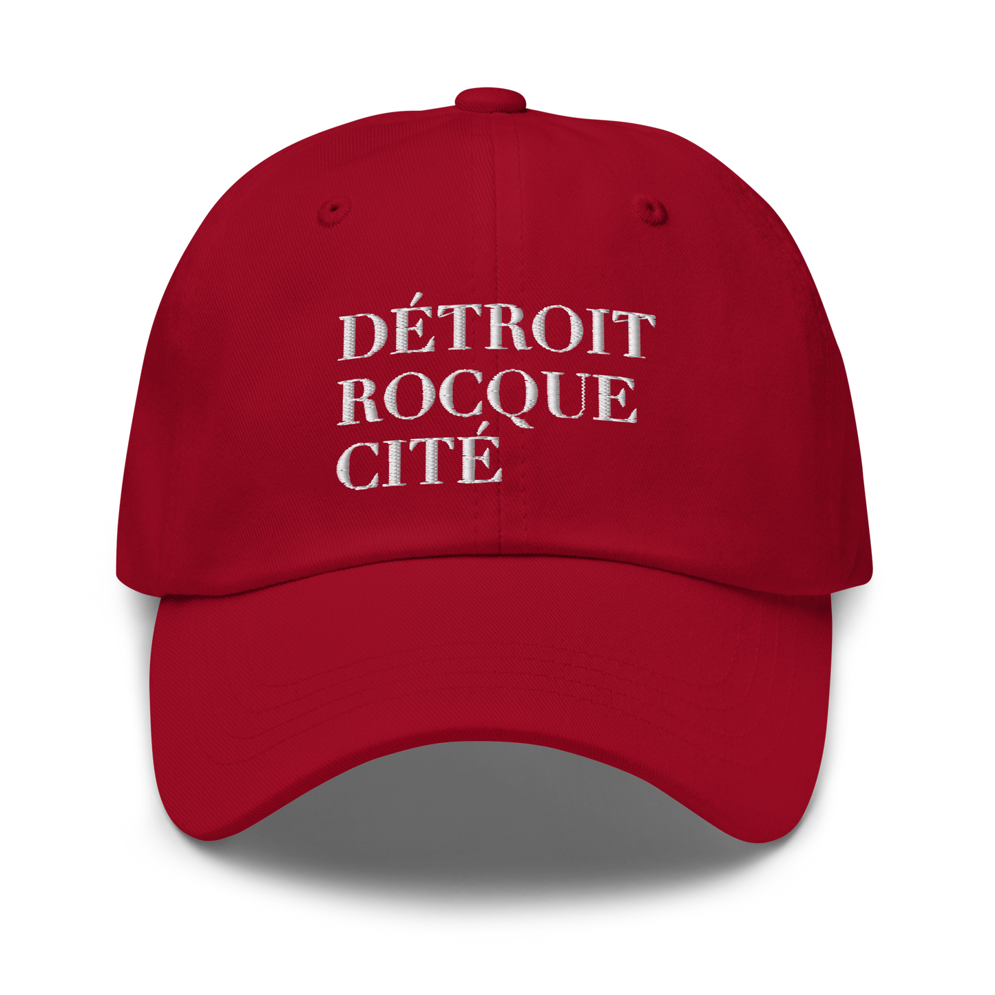 'Détroit Rocque Cité' Dad Hat (White Emb.)