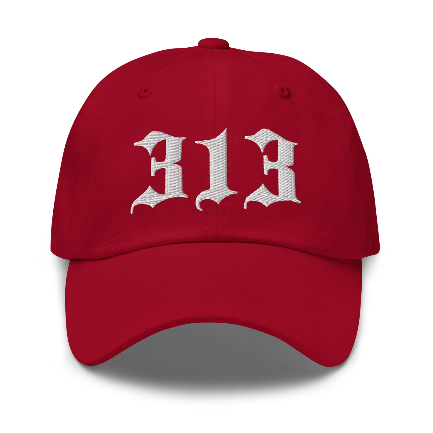 Detroit '313' Dad Hat (Old English Font)