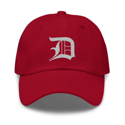 Detroit 'Old English D' Dad Hat | Platinum