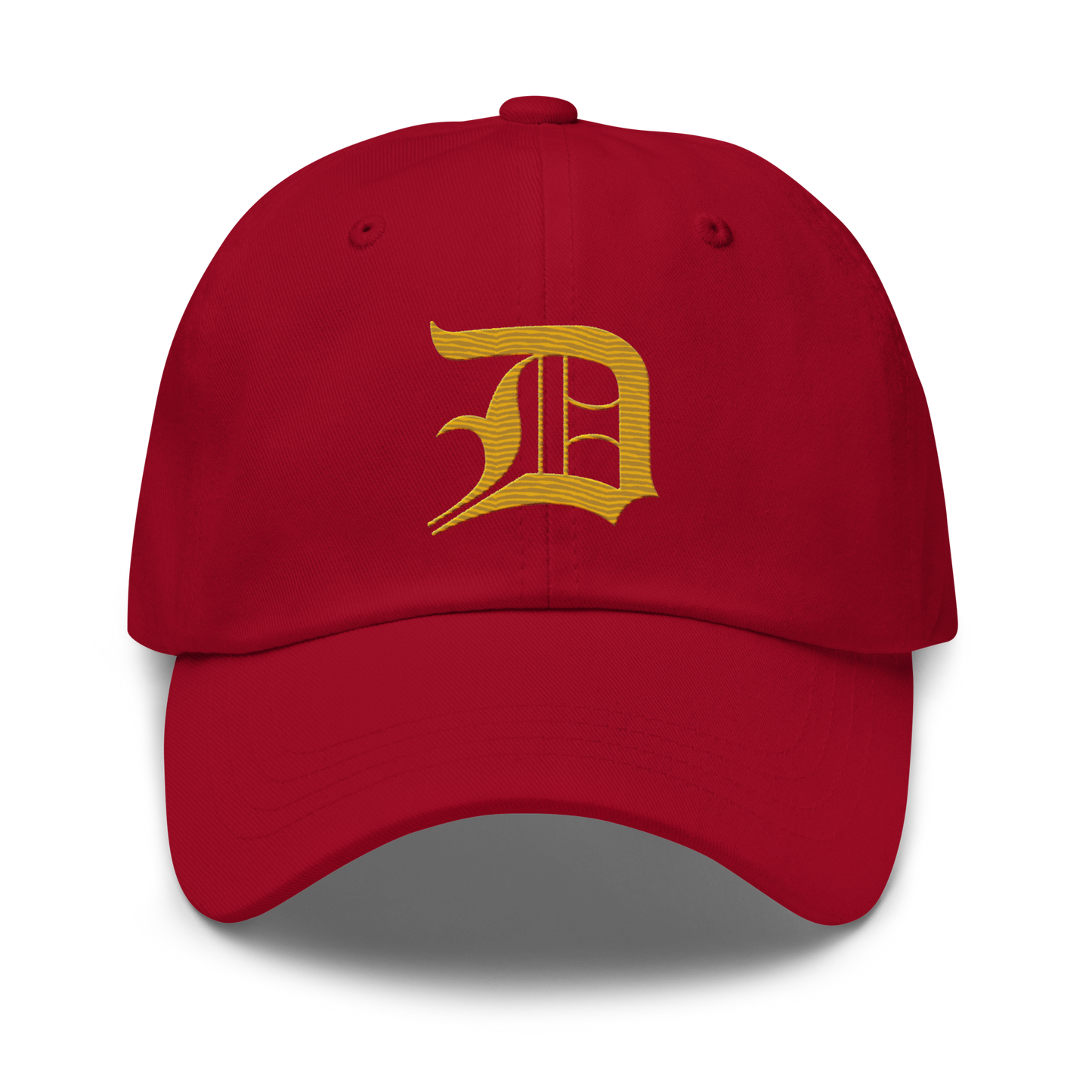 Detroit 'Old English D' Dad Hat (Gold)