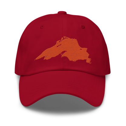 Lake Superior Dad Hat | Maple Leaf Orange