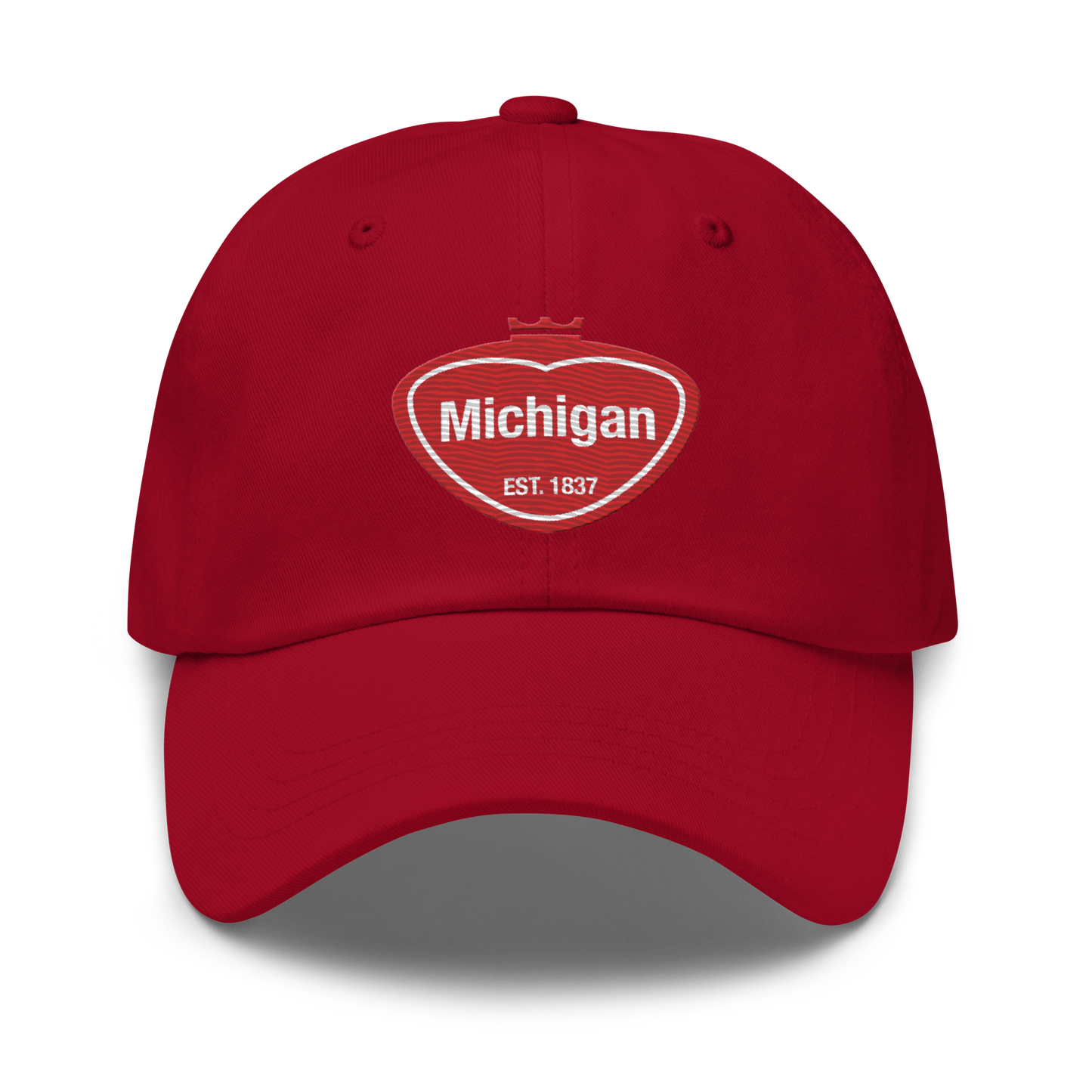 'Michigan EST 1837' Dad Hat (Local Pop Parody)