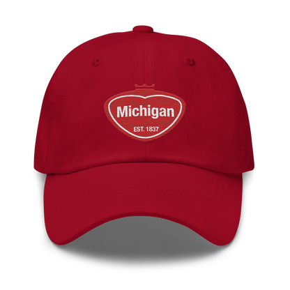 'Michigan EST 1837' Dad Hat (Local Pop Parody)