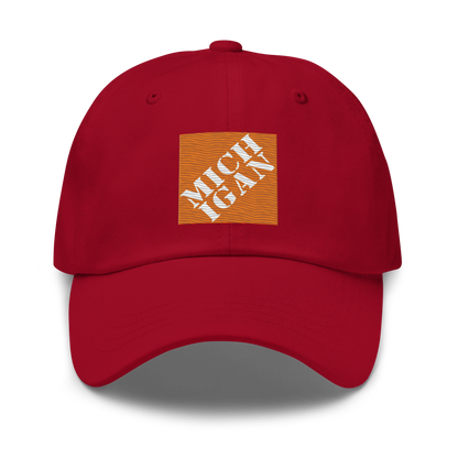 'Michigan' Dad Hat (Construction Retail Parody)