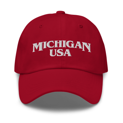 'Michigan USA' Dad Hat (80s Teen Drama Parody)