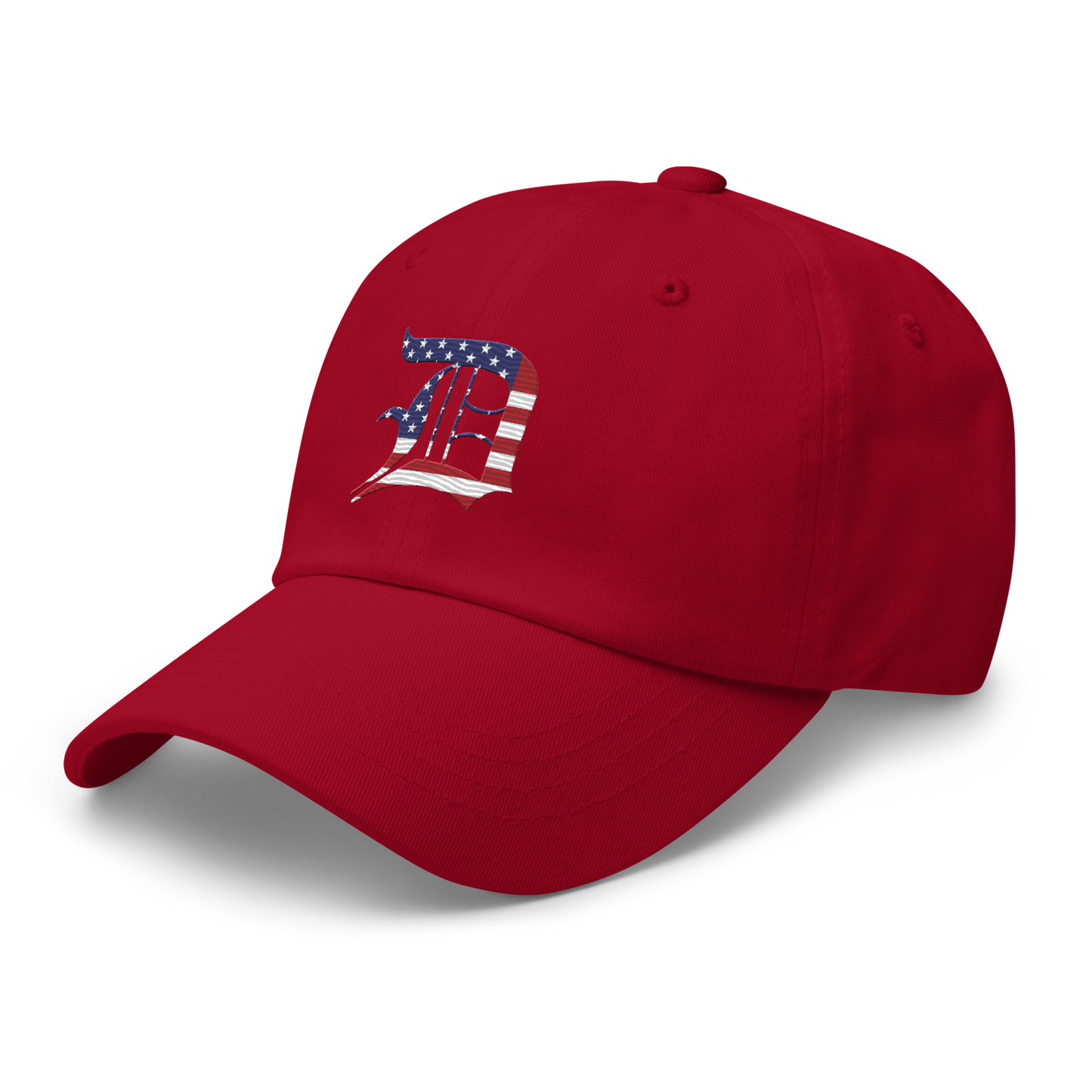 Detroit 'Old English D' Dad Hat (Patriotic Edition)