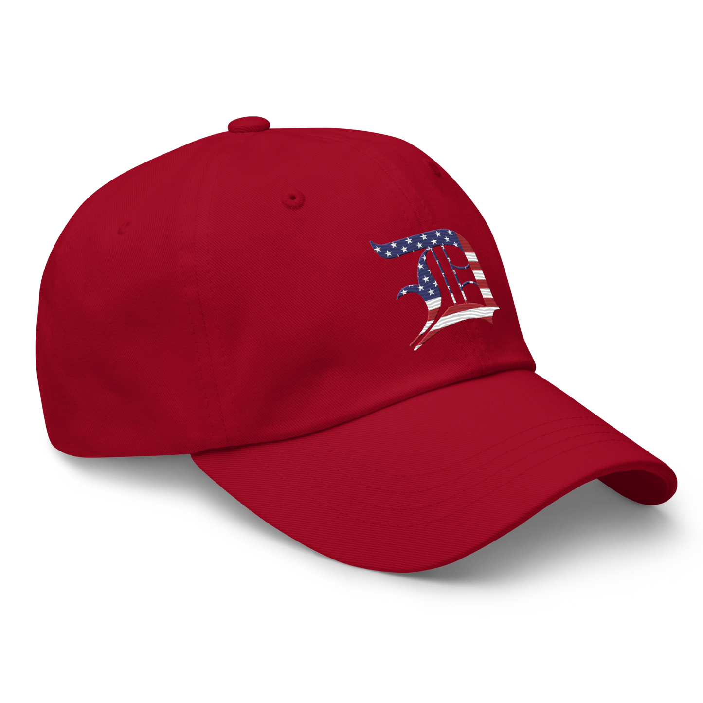 Detroit 'Old English D' Dad Hat (Patriotic Edition)