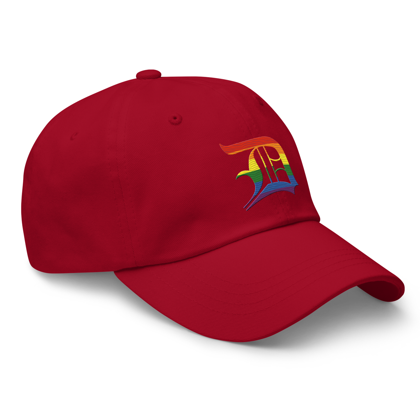 Detroit 'Old English D' Dad Hat (Rainbow Pride Edition)