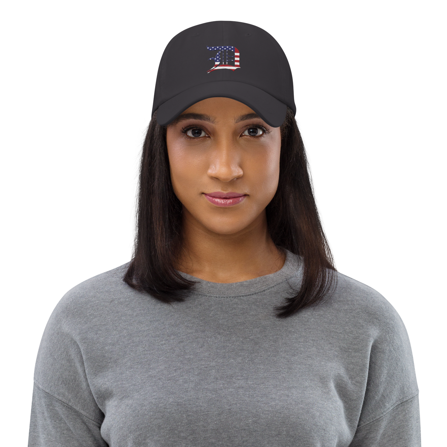 Detroit 'Old English D' Dad Hat (Patriotic Edition)