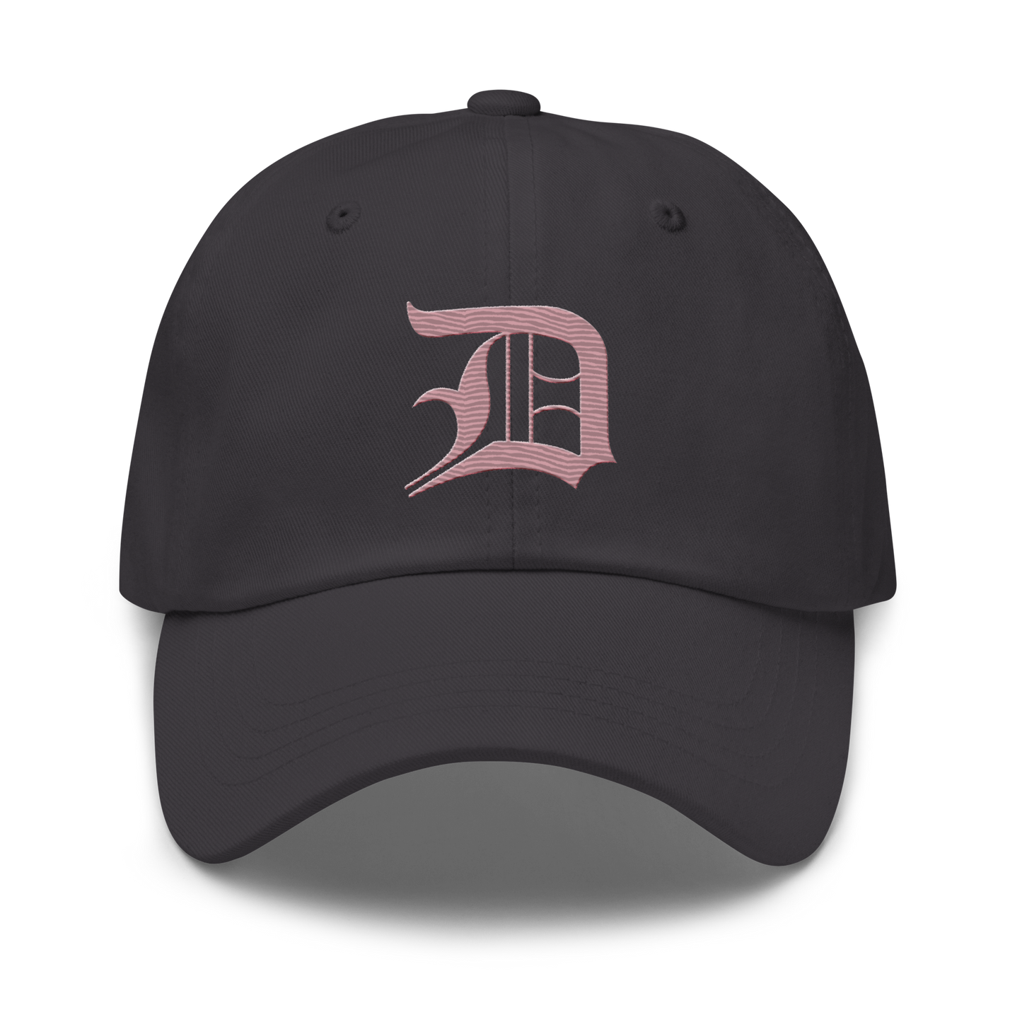 Detroit 'Old English D' Dad Hat (Cherry Blossom Pink)