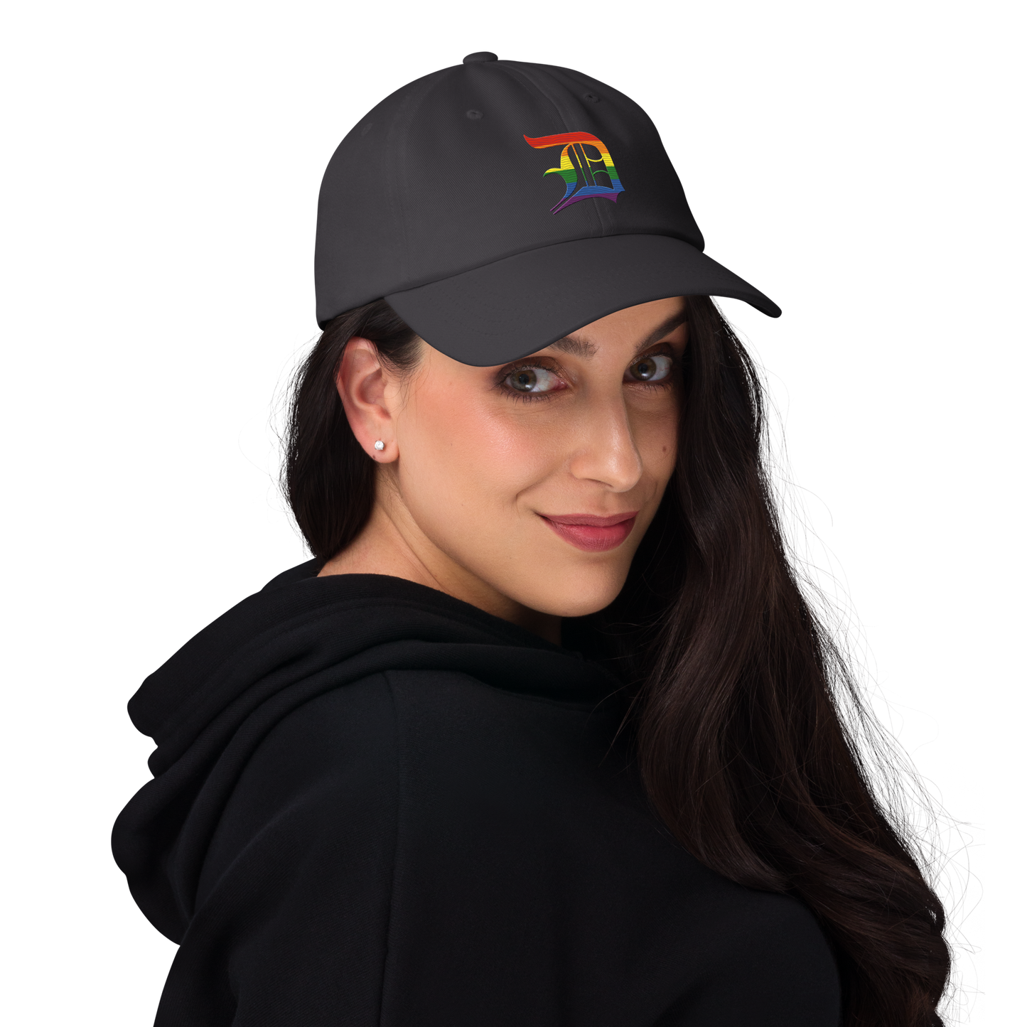 Detroit 'Old English D' Dad Hat (Rainbow Pride Edition)