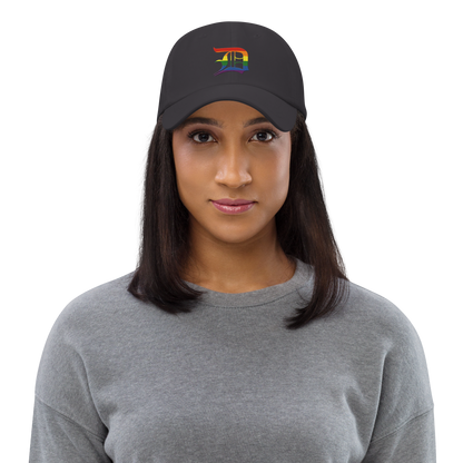 Detroit 'Old English D' Dad Hat (Rainbow Pride Edition)