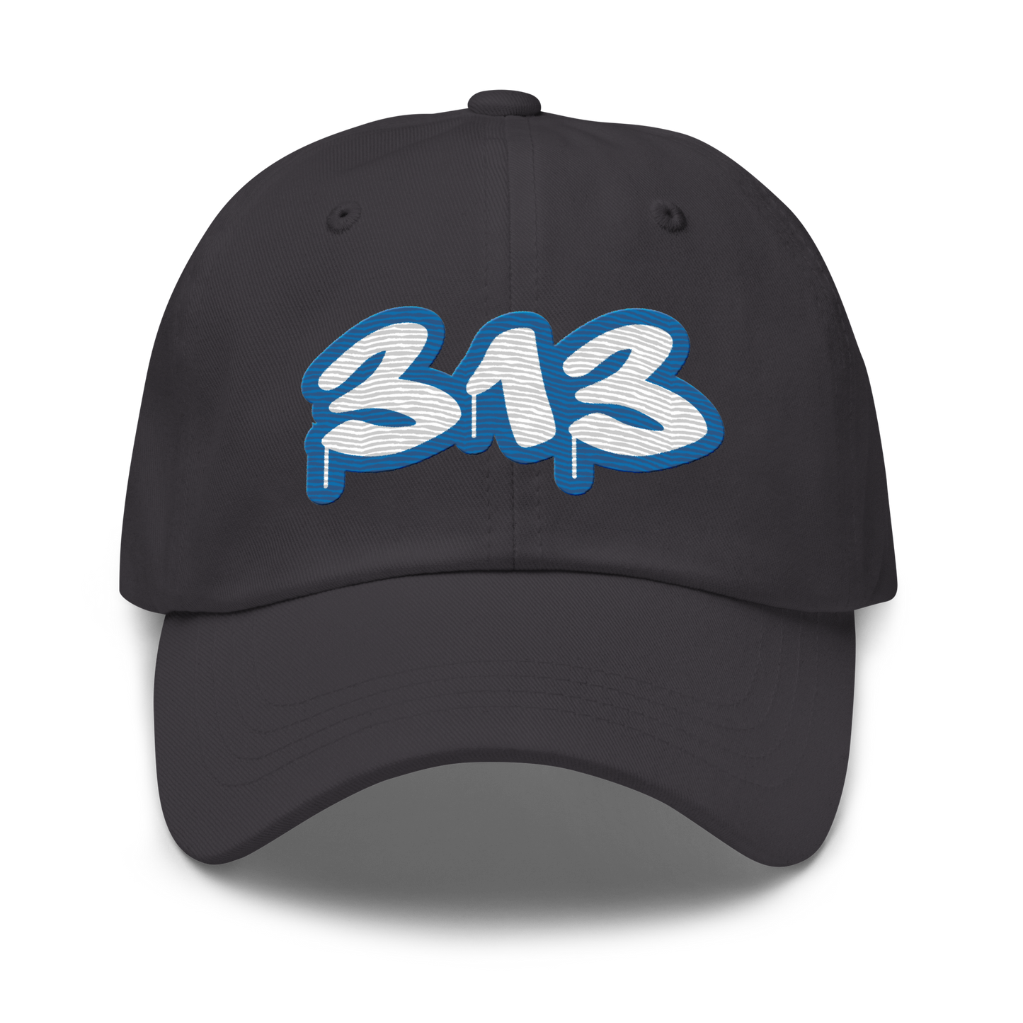 Detroit '313' Dad Hat (Azure Tag Font)