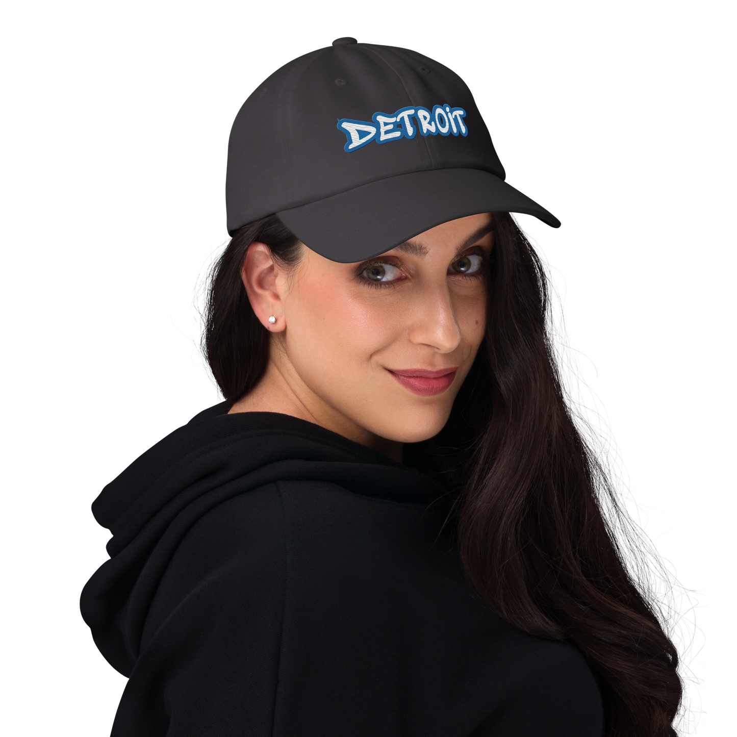 'Detroit' Dad Hat (Azure Tag Font)