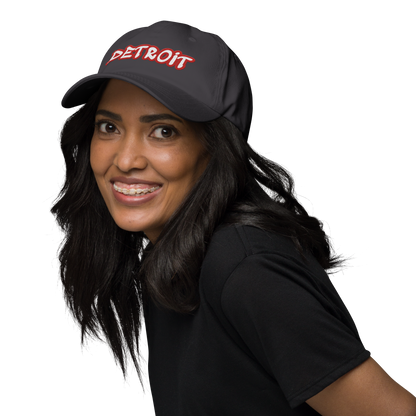 'Detroit' Dad Hat (Aliform Red Tag Font)