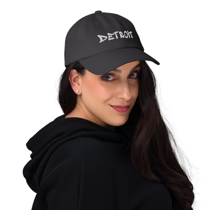 'Detroit' Dad Hat (Tag Font)